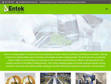 Tablet Screenshot of entekchemicals.com